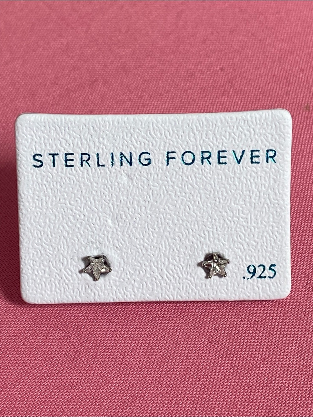 Never-Worn Sterling Silver Star Stud Earrings in Silver